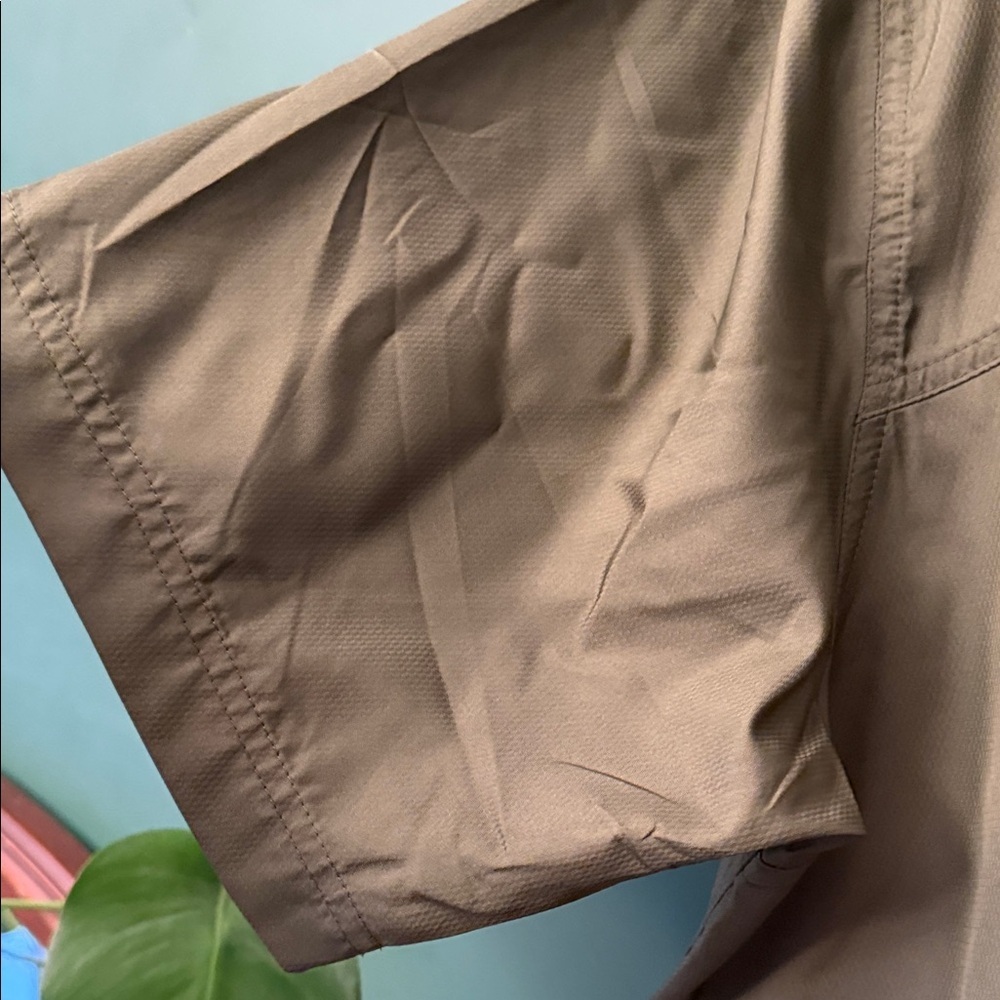 Pnuma Outdoors Dark Olive Mens L Short Sleeve Shirt UPF 30+ Outdoors - Picture 7 of 13